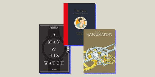 collage of three watch books