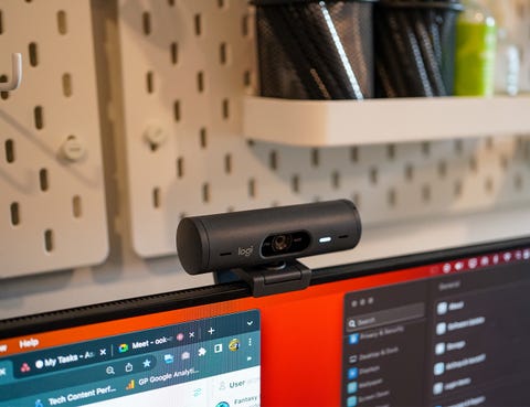 webcam on a computer monitor