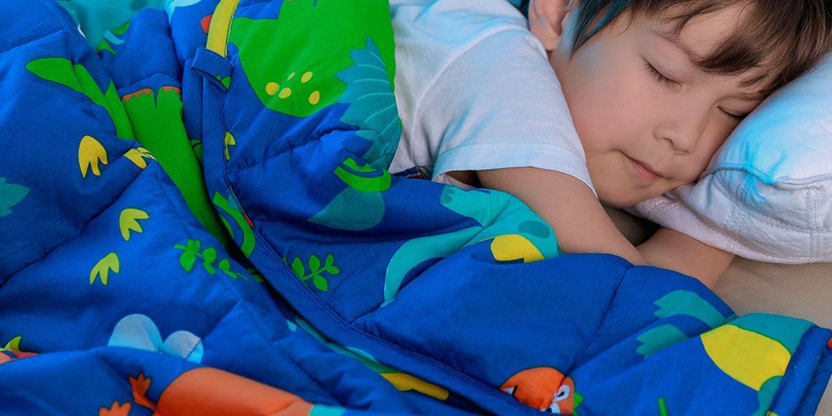 Details about   Weighted Blanket for Kids 5 lb Blue Excavator Print by Joyching 