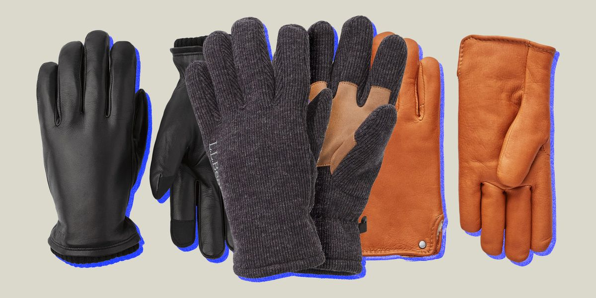 Guide Gear Mens Deerskin Leather Work Gloves Insulated, Thinsulate 40 Gram  