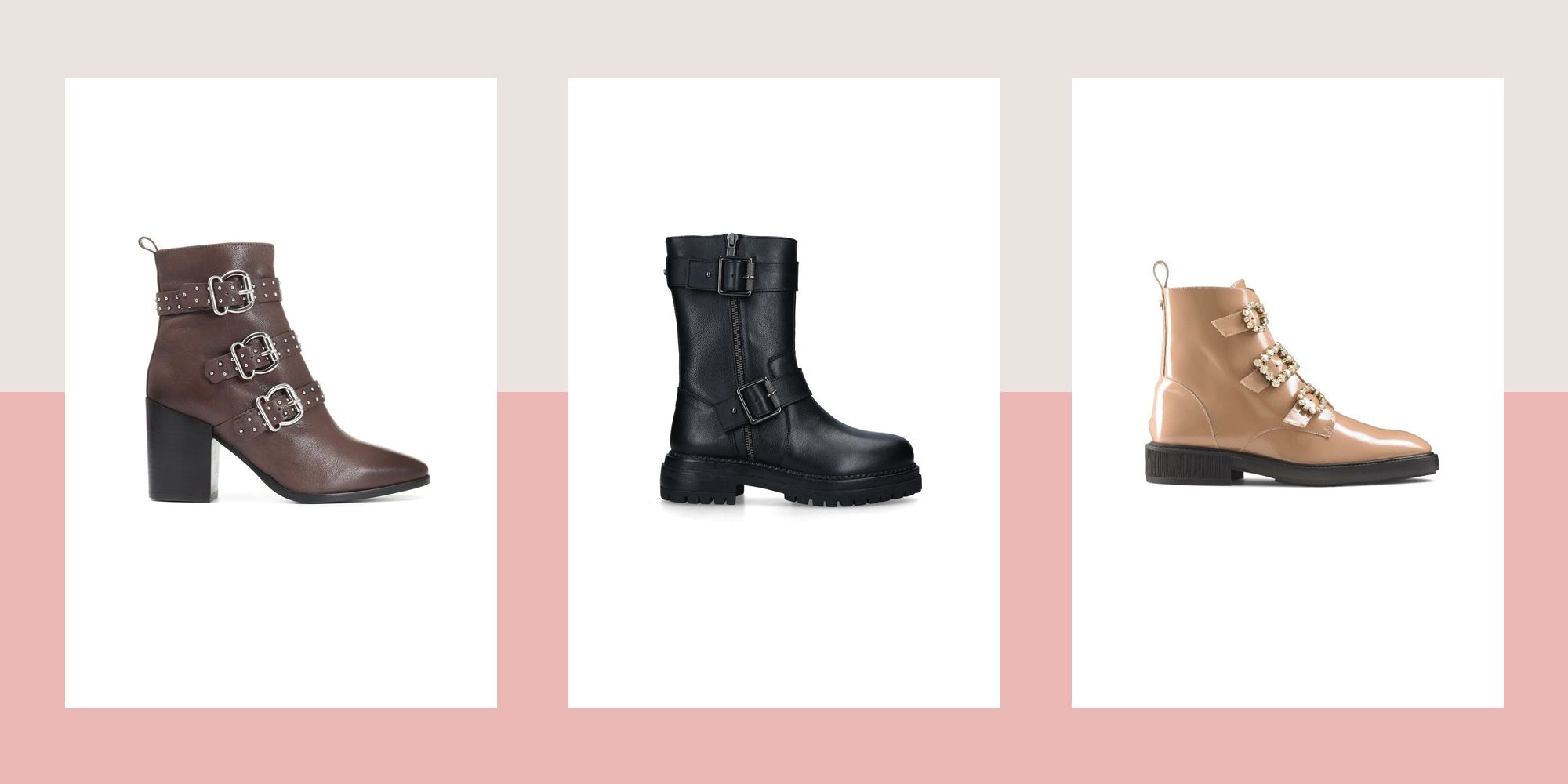 Buy > women's brown biker boots > in stock