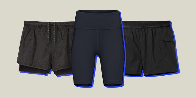 collage of three hiking shorts