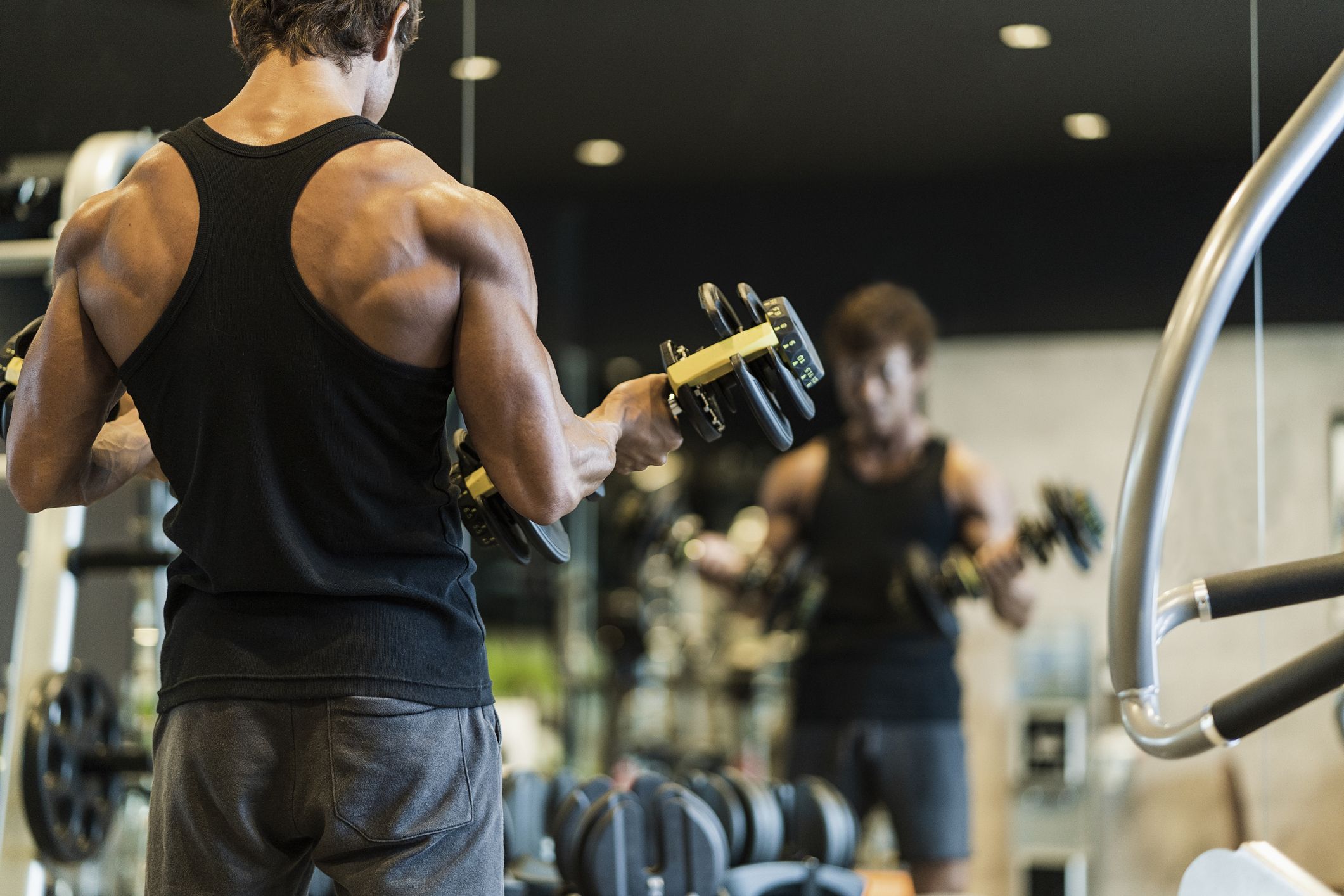 Mirafit Black EZ Arm Curl Bar & Spinlock Collars Bicep Curls Weight Lifting Gym 