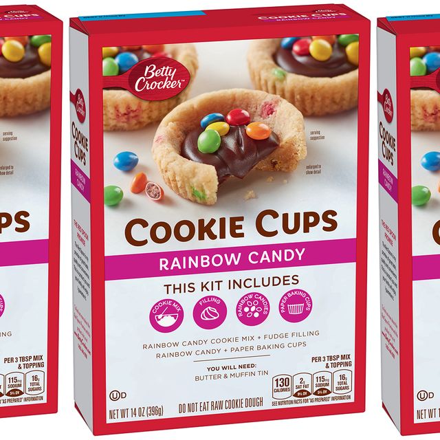 betty crocker cookie cups rainbow candy