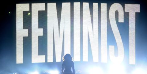 Beyonce feminist sign