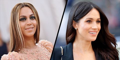 Meghan and Beyonce attending Lion King premiere