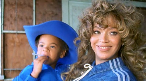 beyoncé with her kids in her ivy park rodeo campaign