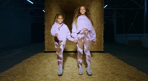beyoncé with her kids in her ivy park rodeo campaign