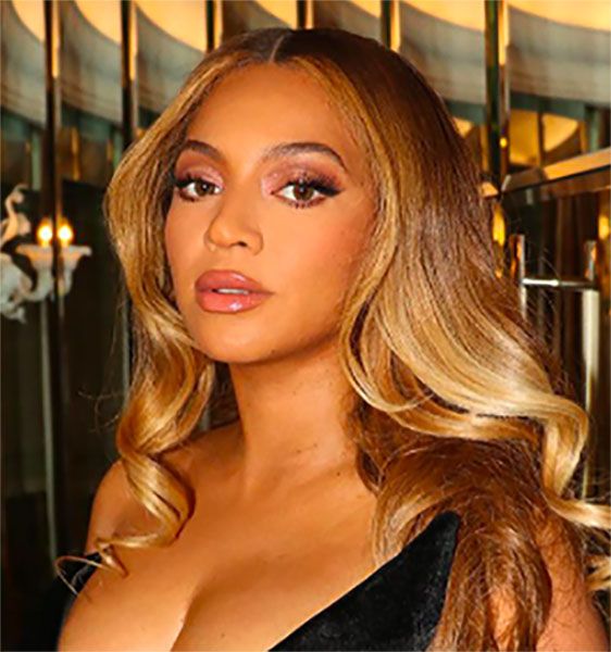 beyonce blonde highlights