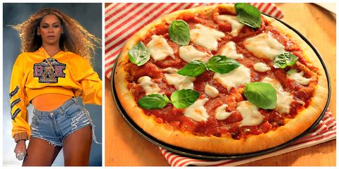 Dish, Pizza, Food, Cuisine, California-style pizza, Pizza cheese, Ingredient, Flatbread, Italian food, Fast food, 