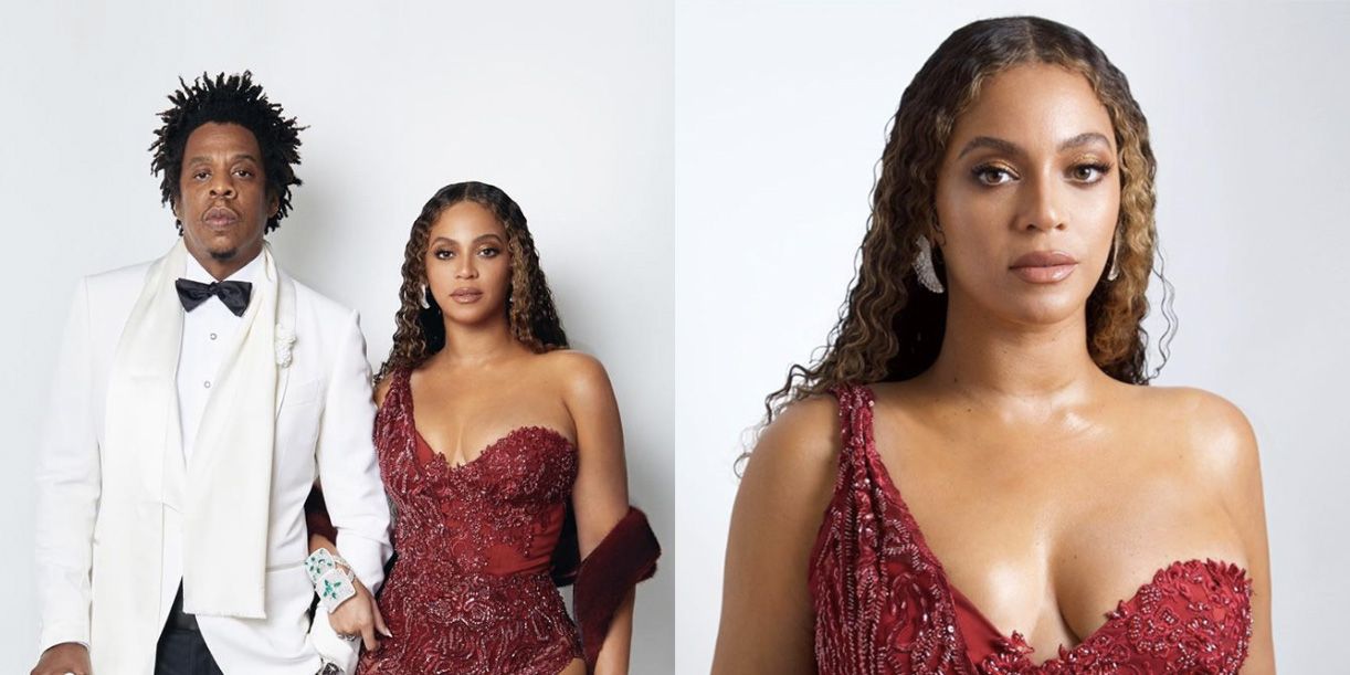 beyonce red dress