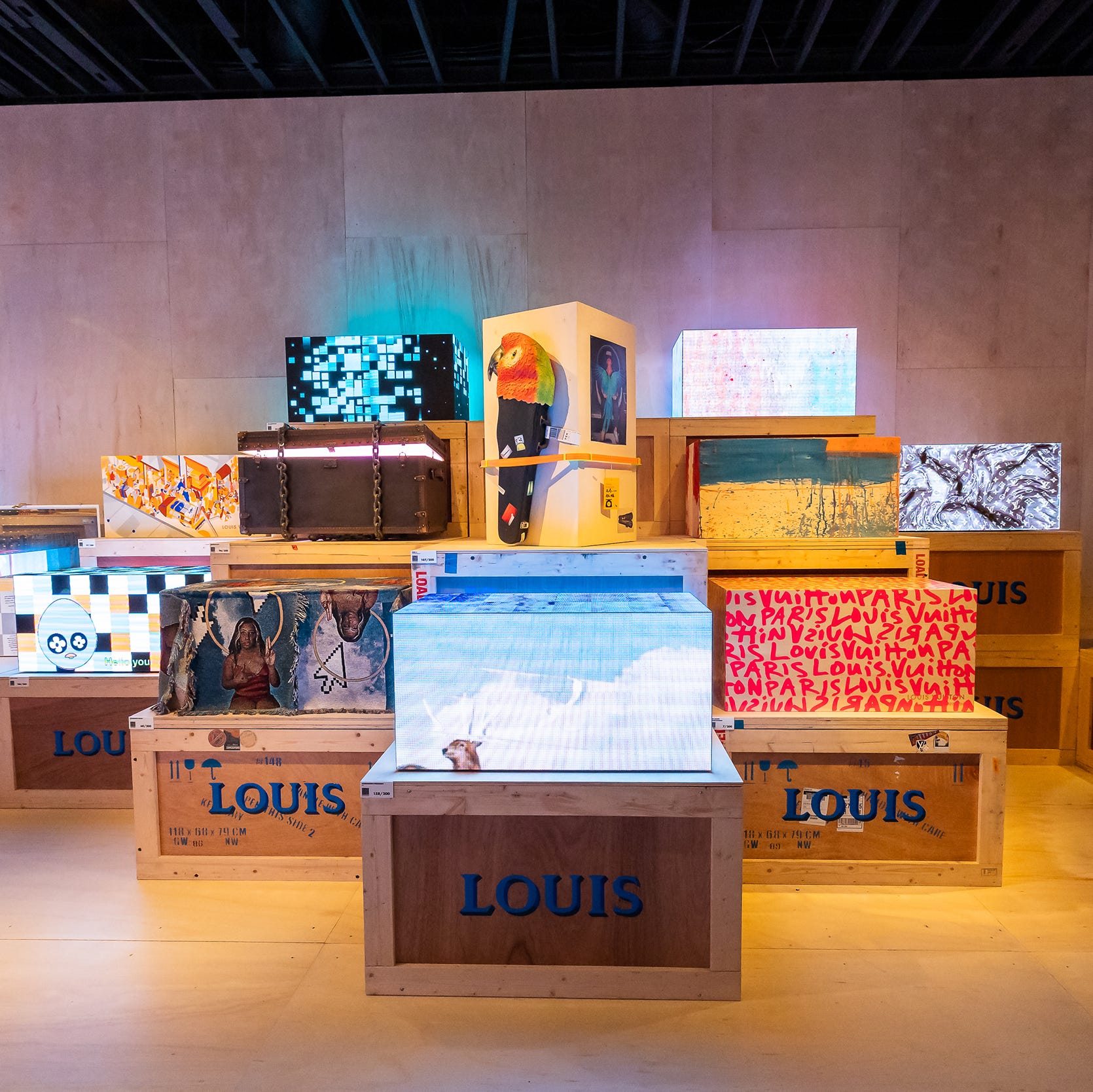 Louis Vuitton Unveils 200 Tributary Trunks in Los Angeles