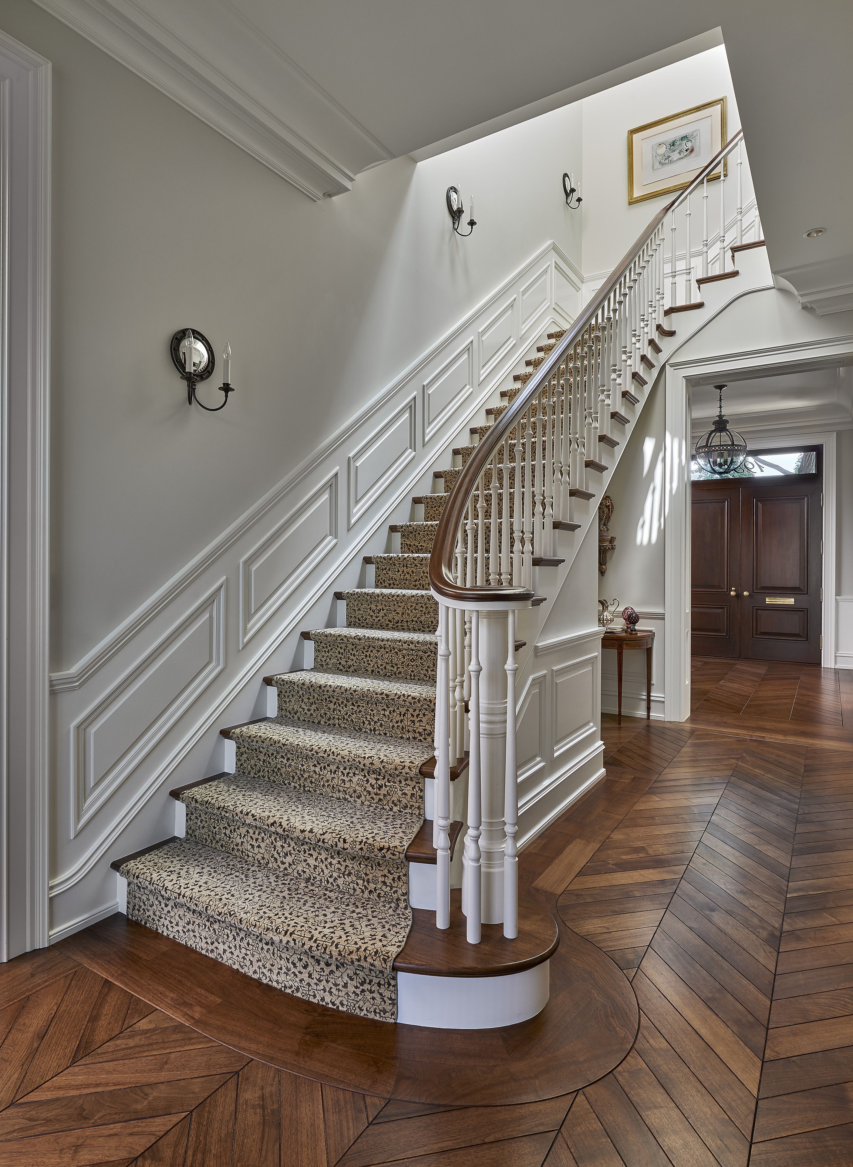 25 Stunning Carpeted Staircase Ideas, Flooring On Stairs Ideas