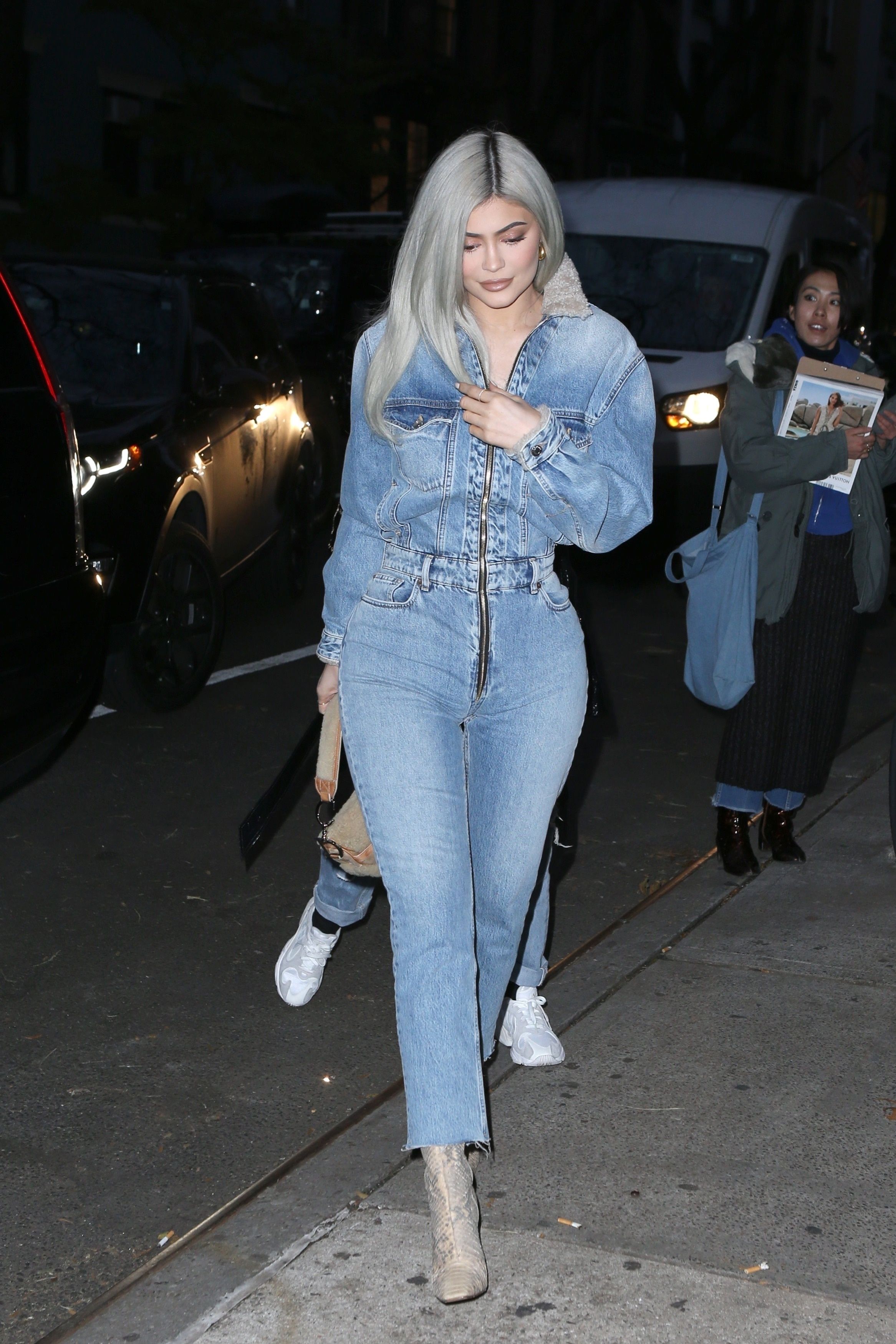 kylie denim jumpsuit