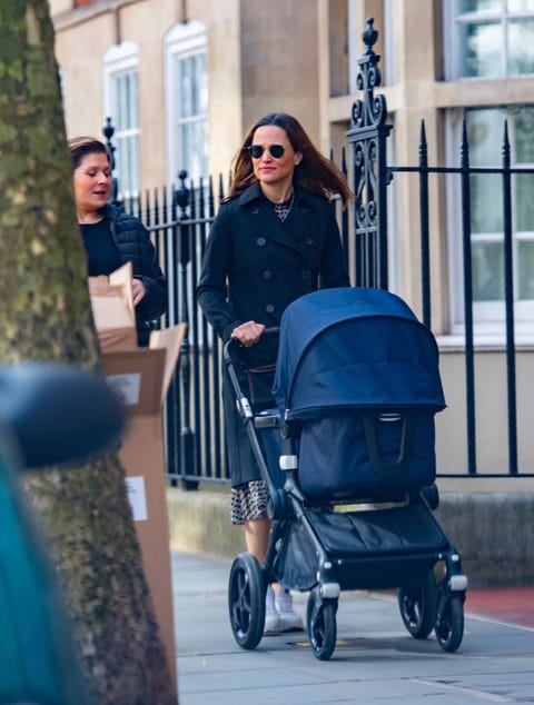 Pippa Middleton Steps Out In A Midi Dress With Her New Baby