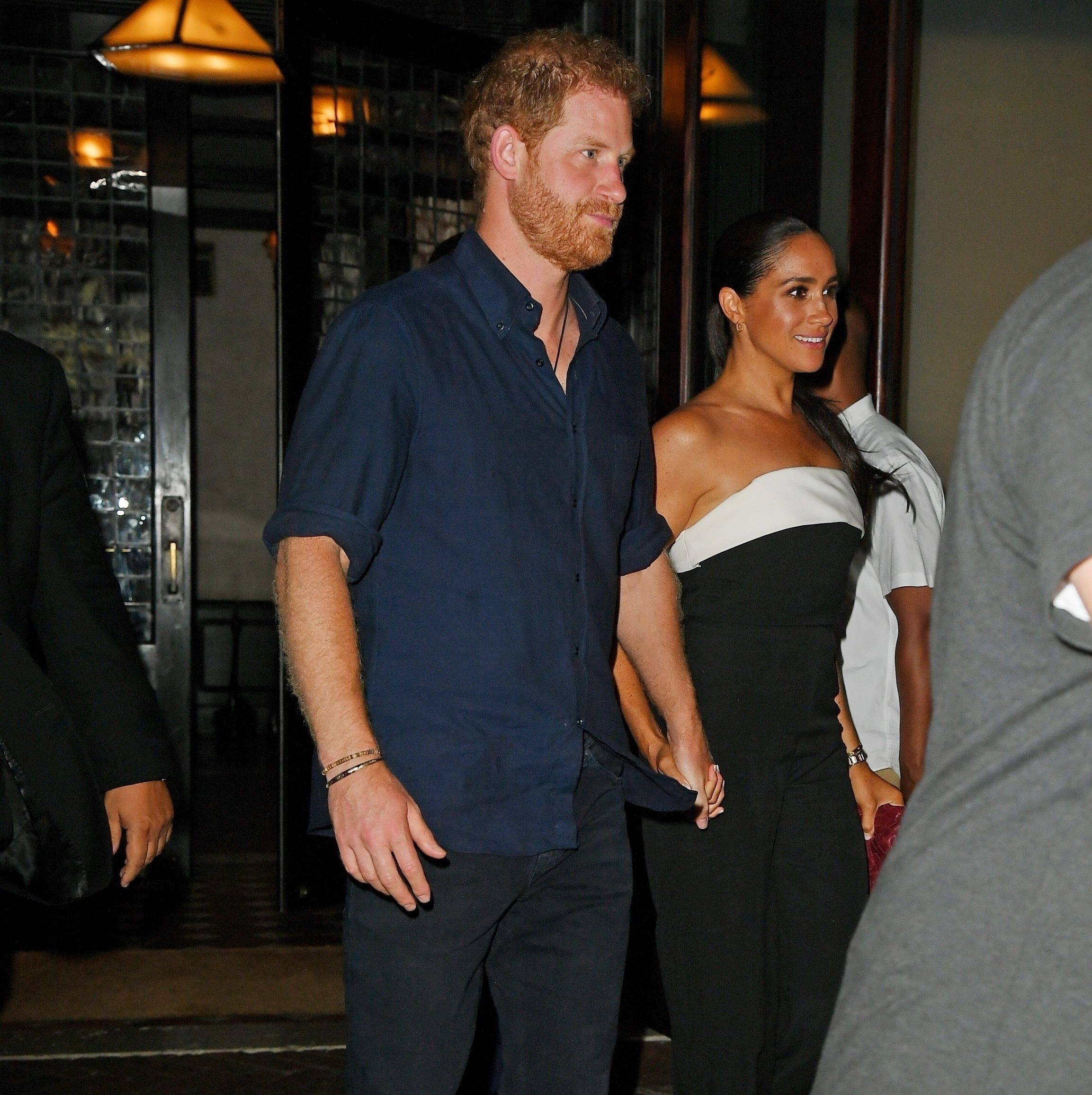 Meghan Markle and Prince Harry Show PDA on Rare Date Night