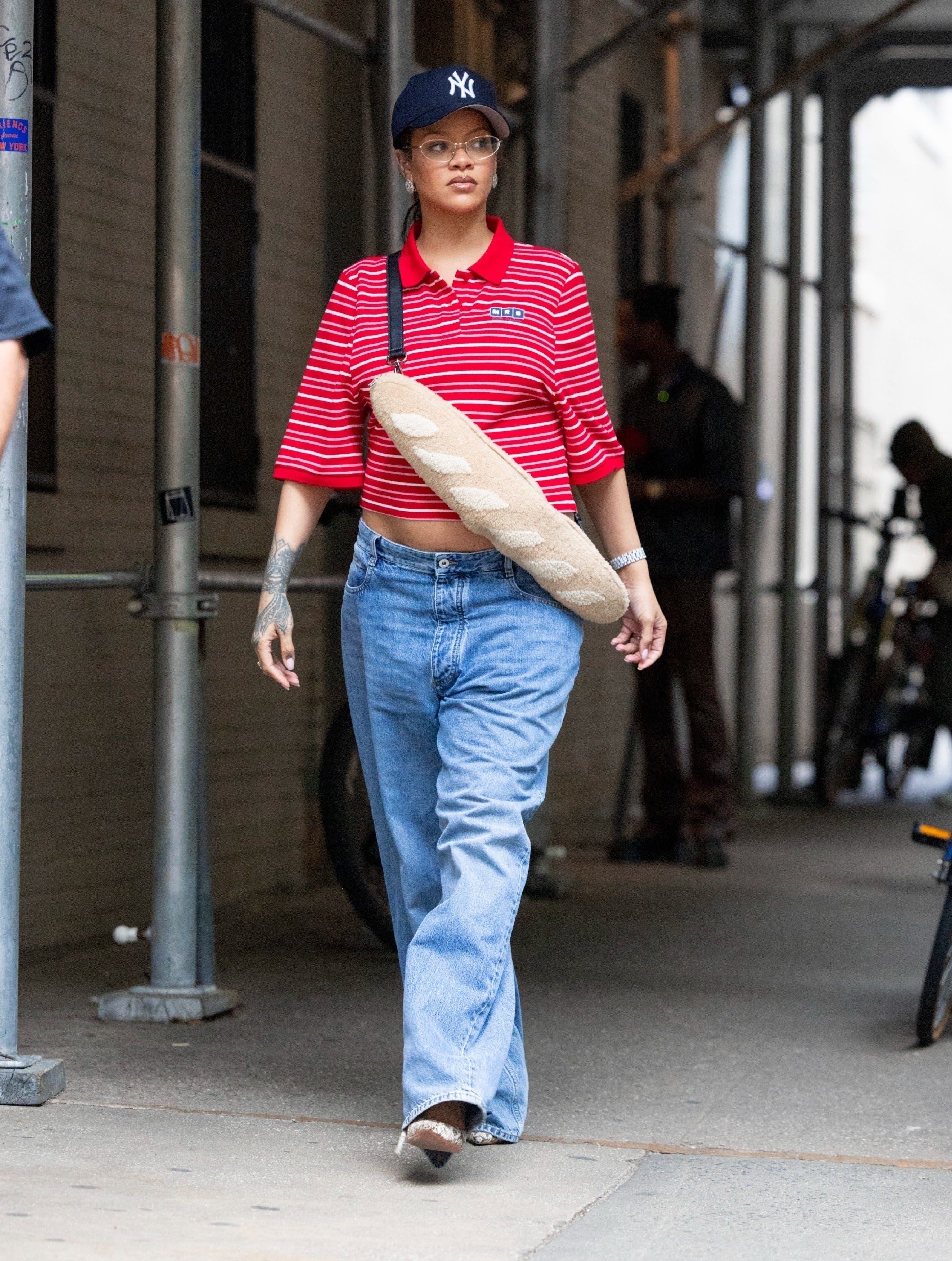 Rihanna's Lunch Time Outfit Includes a Fendi Baguette