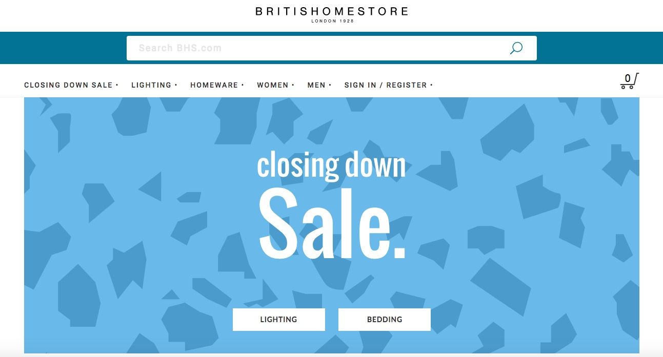 BHS.com Website To Close, Two Years 