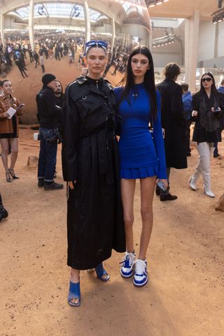 Bianca Balti's daughter on the front row in Paris