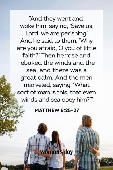 bible verses about fear matthew 8 25 27