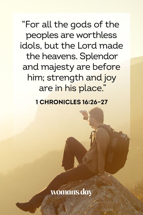 bible verses about joy  1 chronicles 16 26 27
