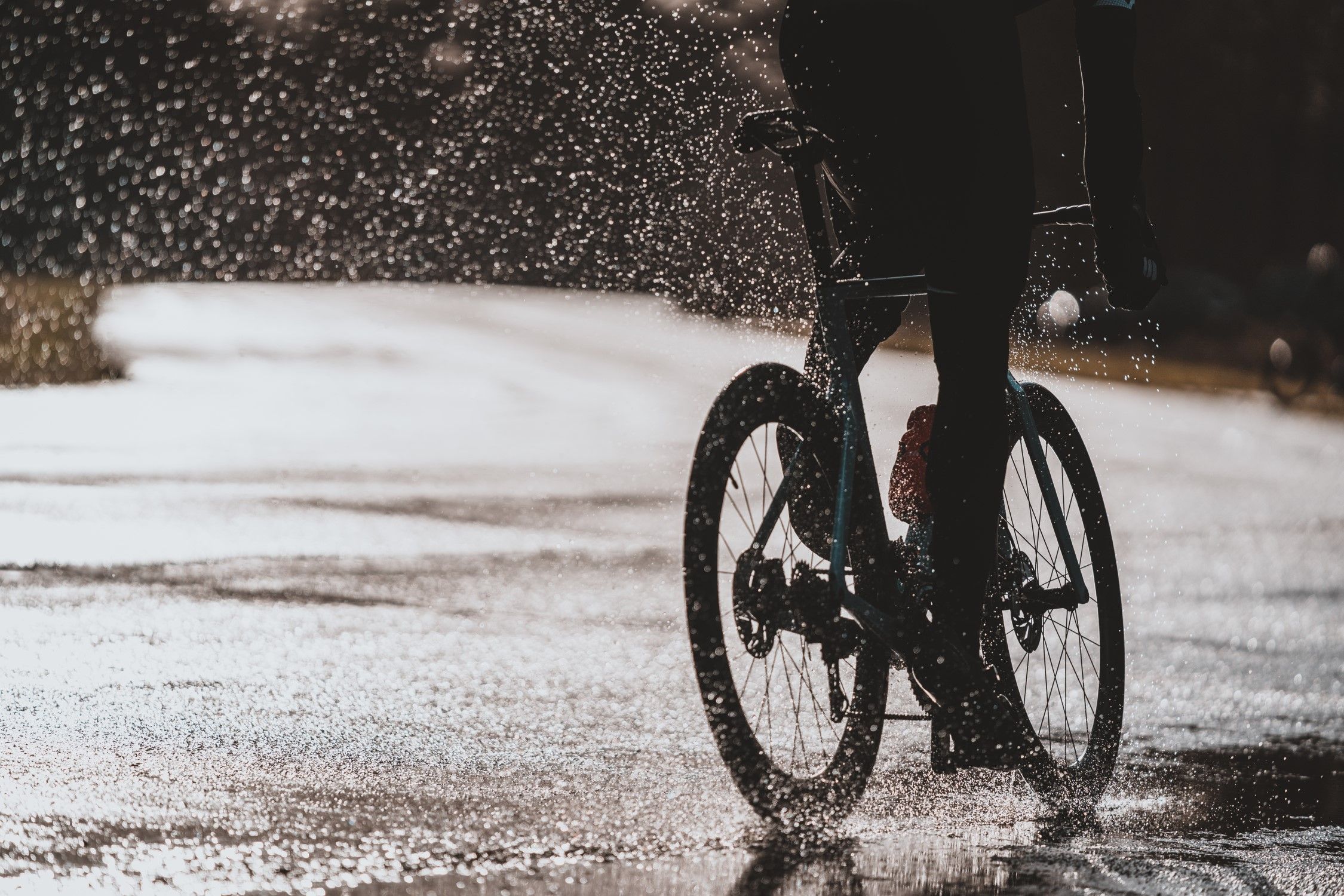 Redenen om te gaan fietsen de regen -