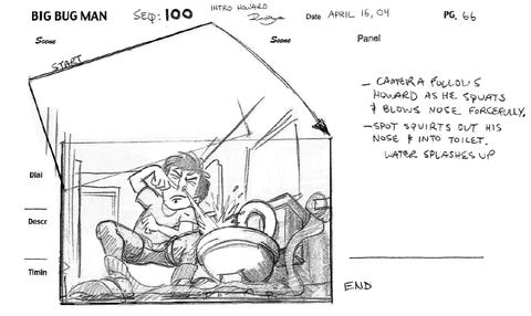 big bug man storyboard