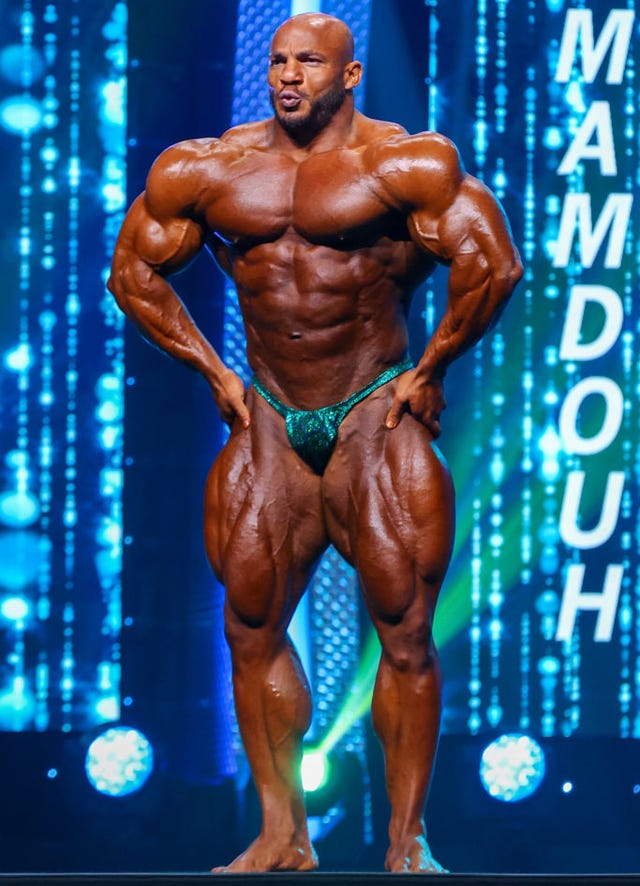 mamdouh big ramy elssbiay, en una competición culturista en el año 2020