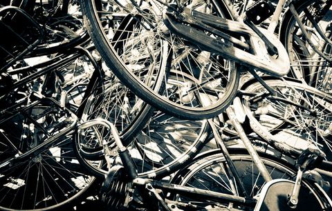 pile of bikes