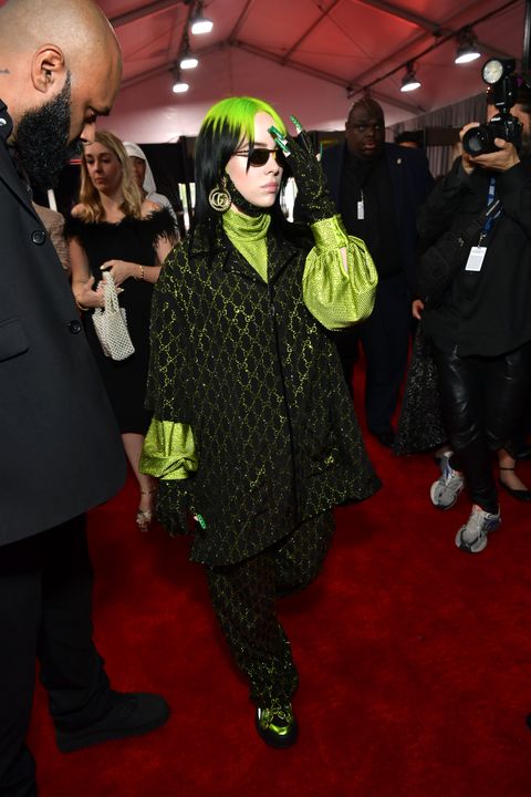 Billie Eilish Wears Gucci Outfit On Grammy Awards 2020 Red Carpet