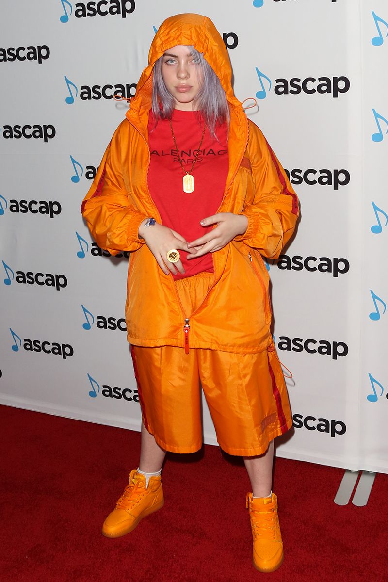 Billie Eilish Orange Outfit Lifesize Cardboard Cutout Standee Standup ...
