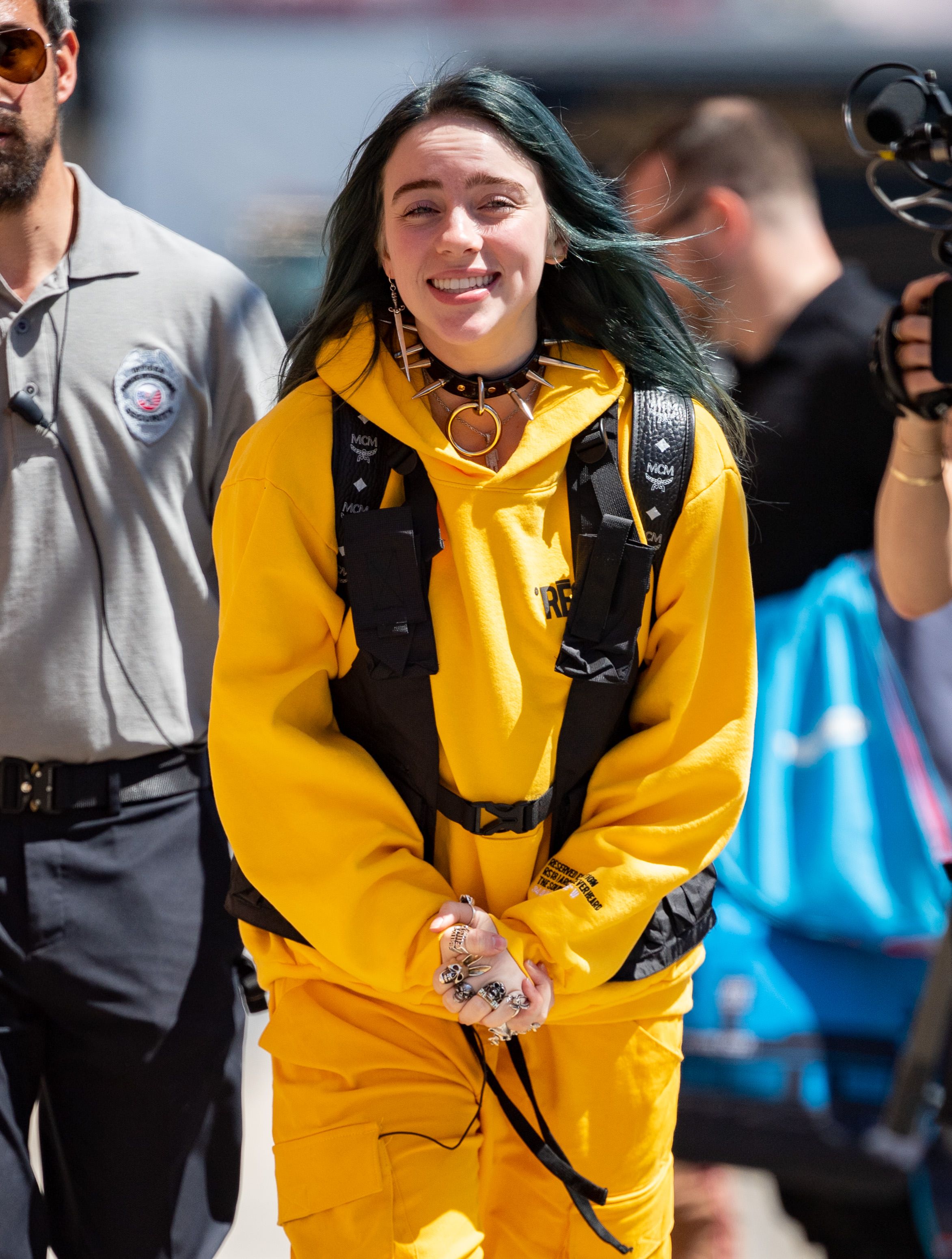 billie eilish smiling