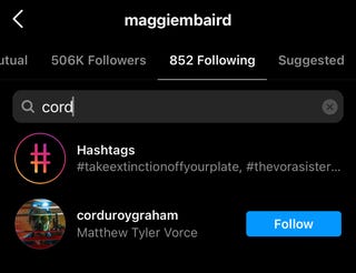 Matthew and Billie's mom and brother following each other matthew and billie's mom and brother following each other
