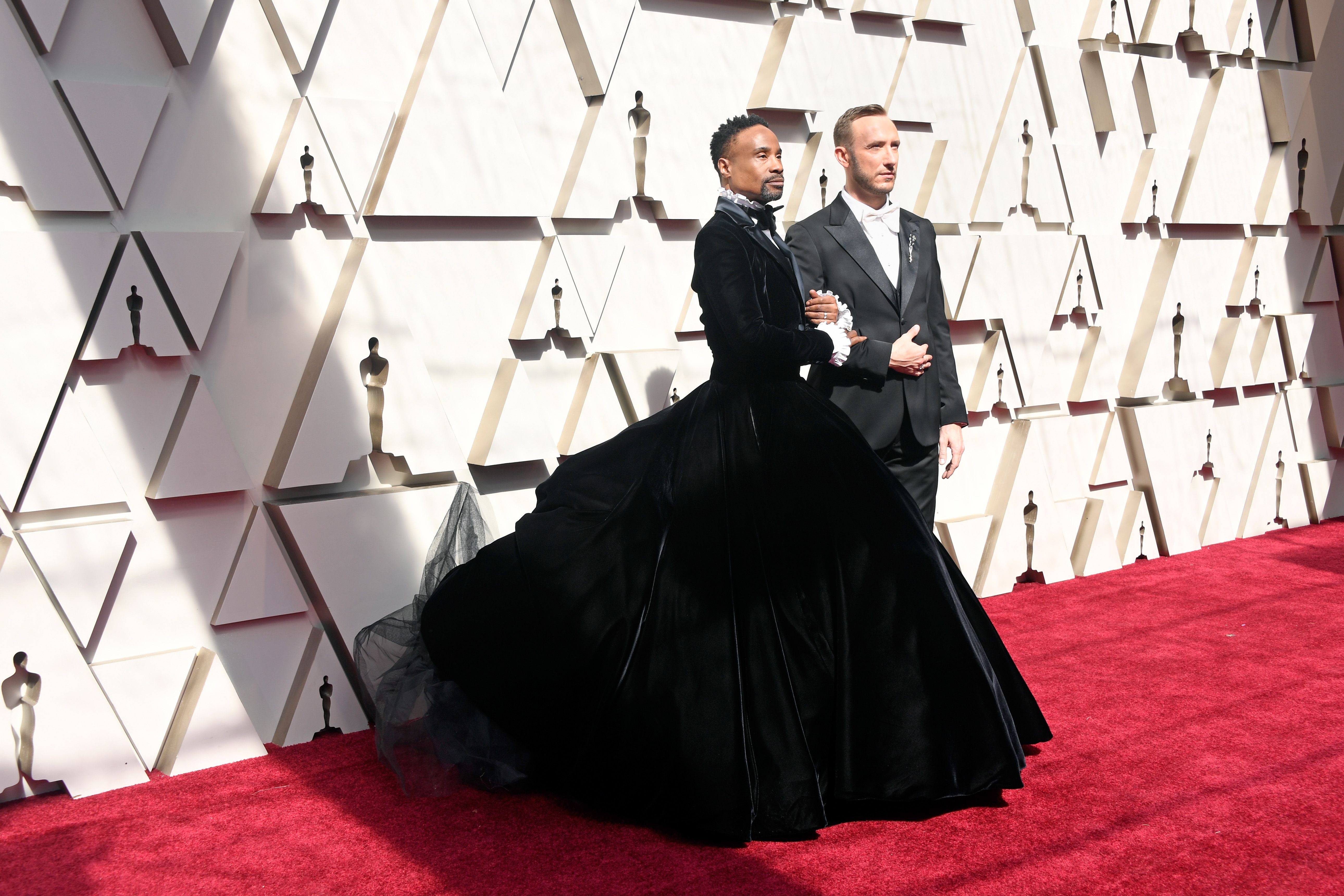 tuxedo gown at the oscars