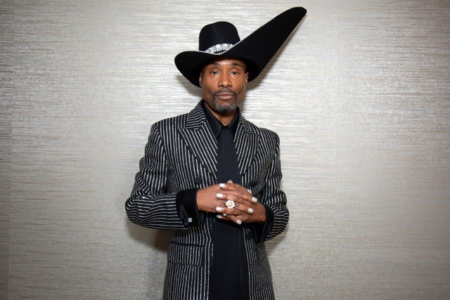 Billy Porter Wears a Striped Suit and the Most Extra Hat to the 2019 Emmys