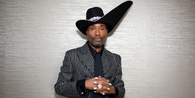 Billy Porter Wears a Striped Suit and the Most Extra Hat to the 2019 Emmys