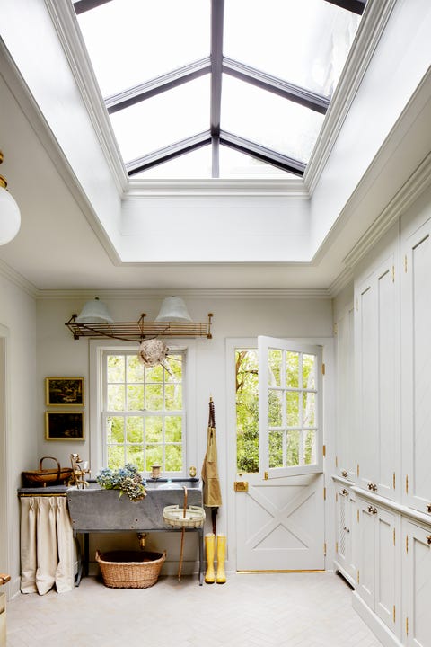 skylight in flower room