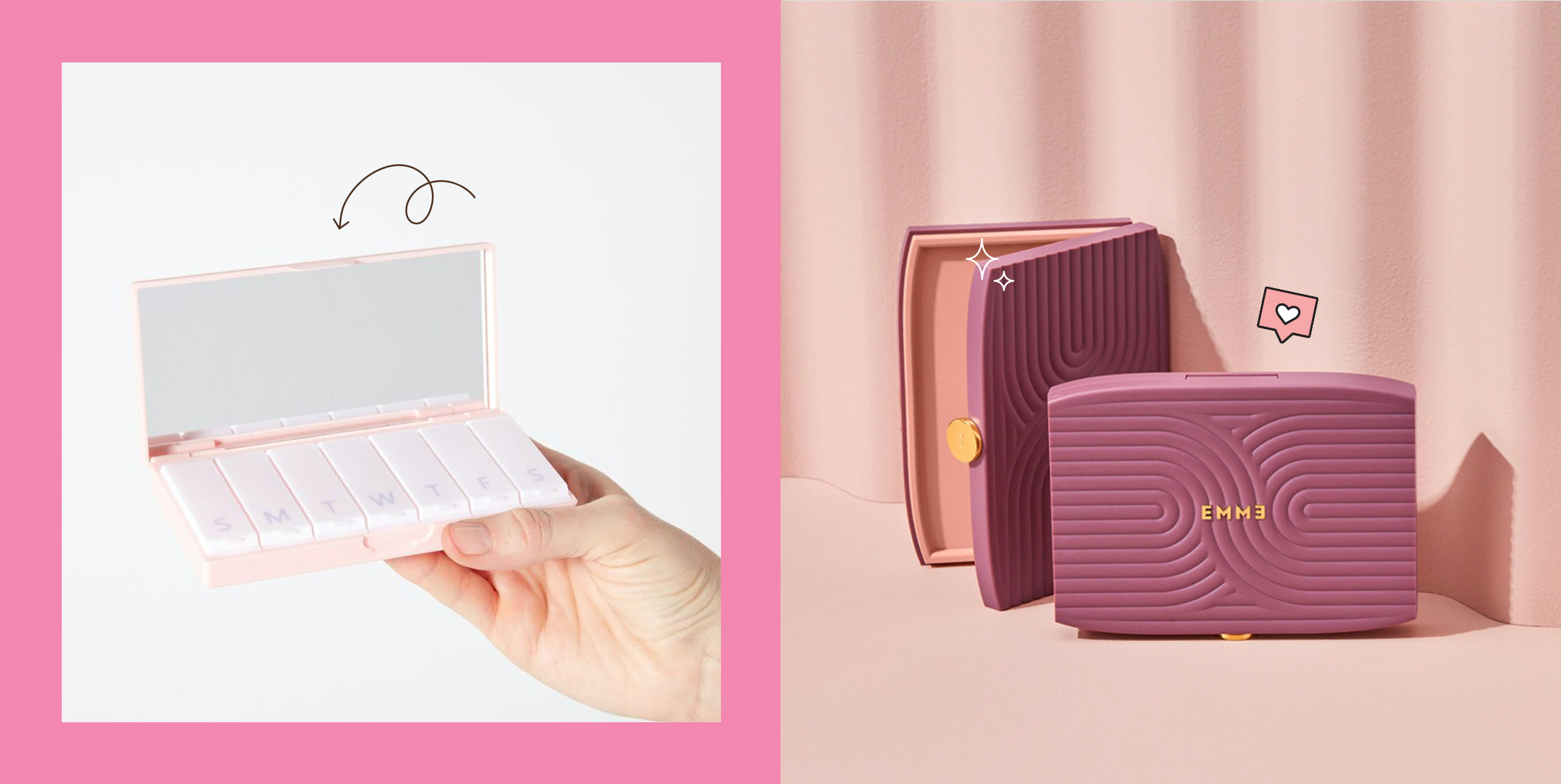 Pill box art,Pill case cute Pill organizer Small pill box Daily pill box Pill box Pill case Real dried flowers pill box Cute pill box