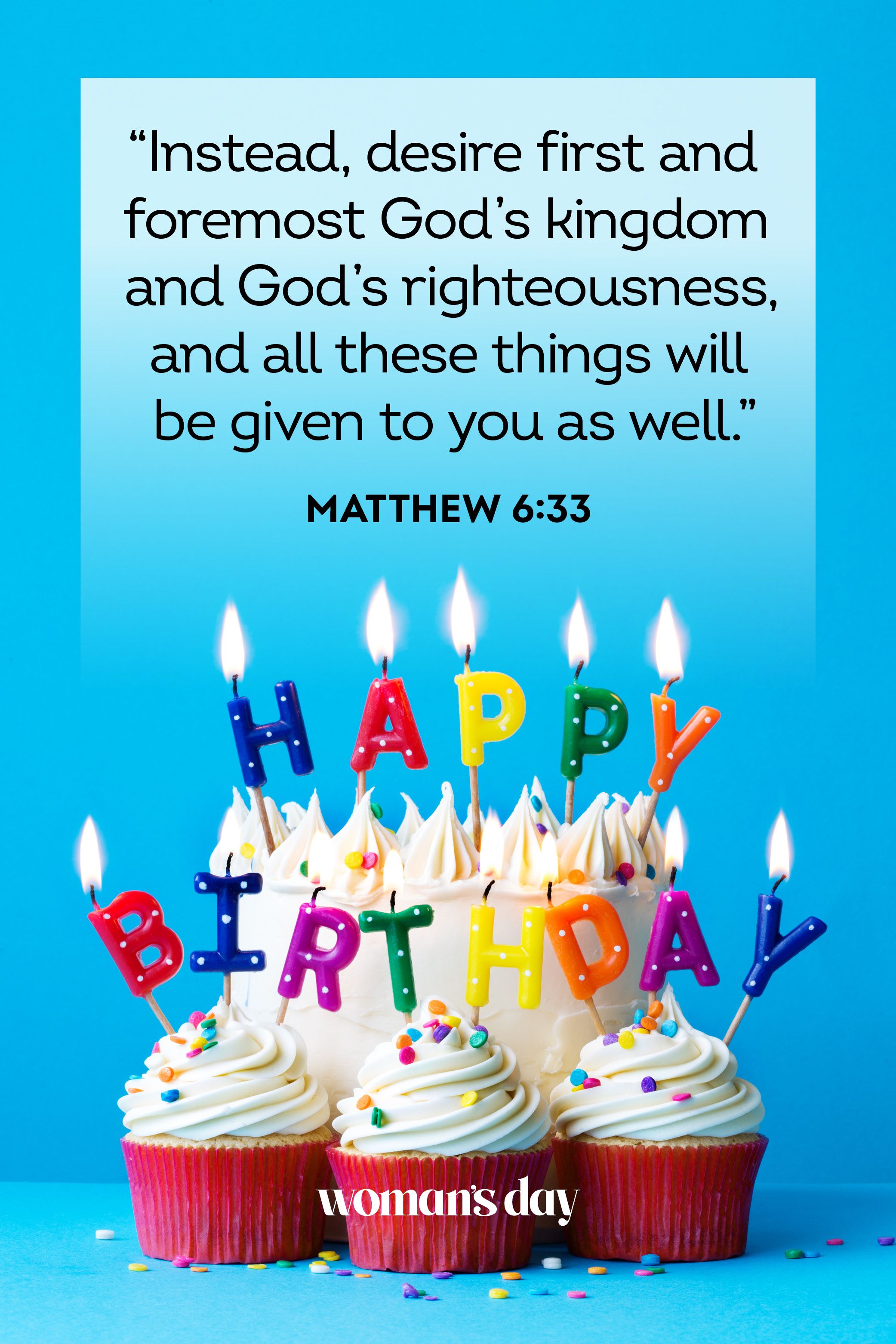 Birthday Wishes Images Bible Verses - Printable Form, Templates and Letter