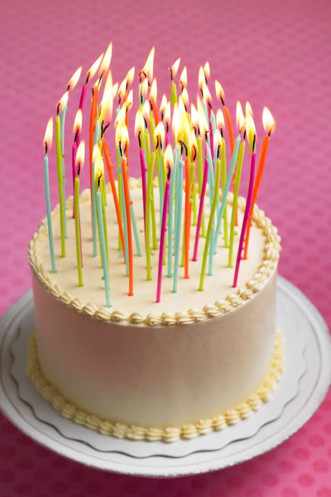 Birthday Cake with many Candles