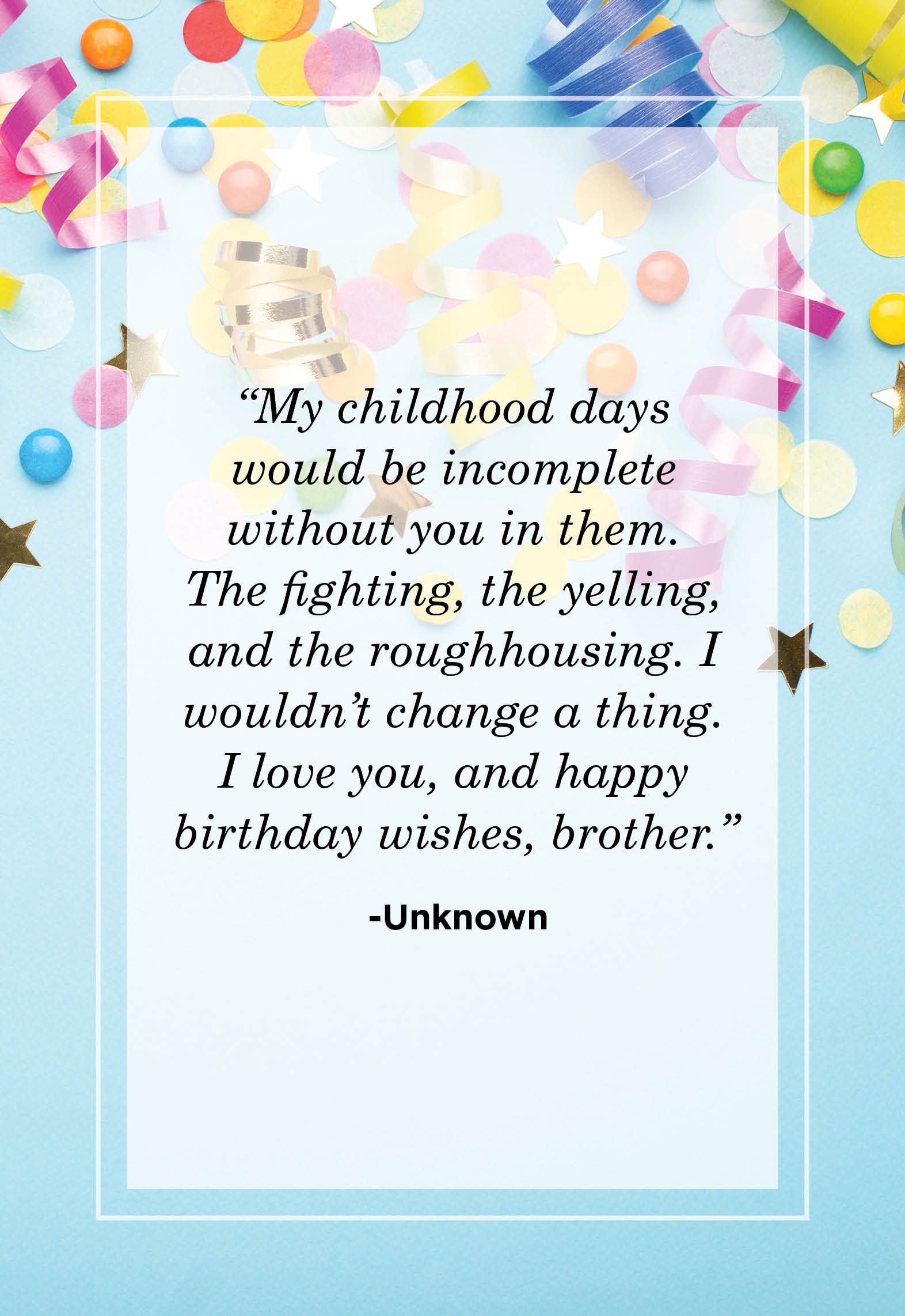 Birthday Quotes For Brother Sibling Birthday Quotes