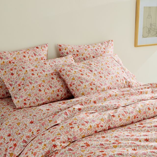 set of sheets from jcrew and liberty home collection