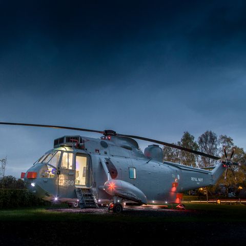glamping helicopter