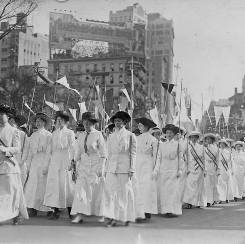 suffragist nurses demonstrating