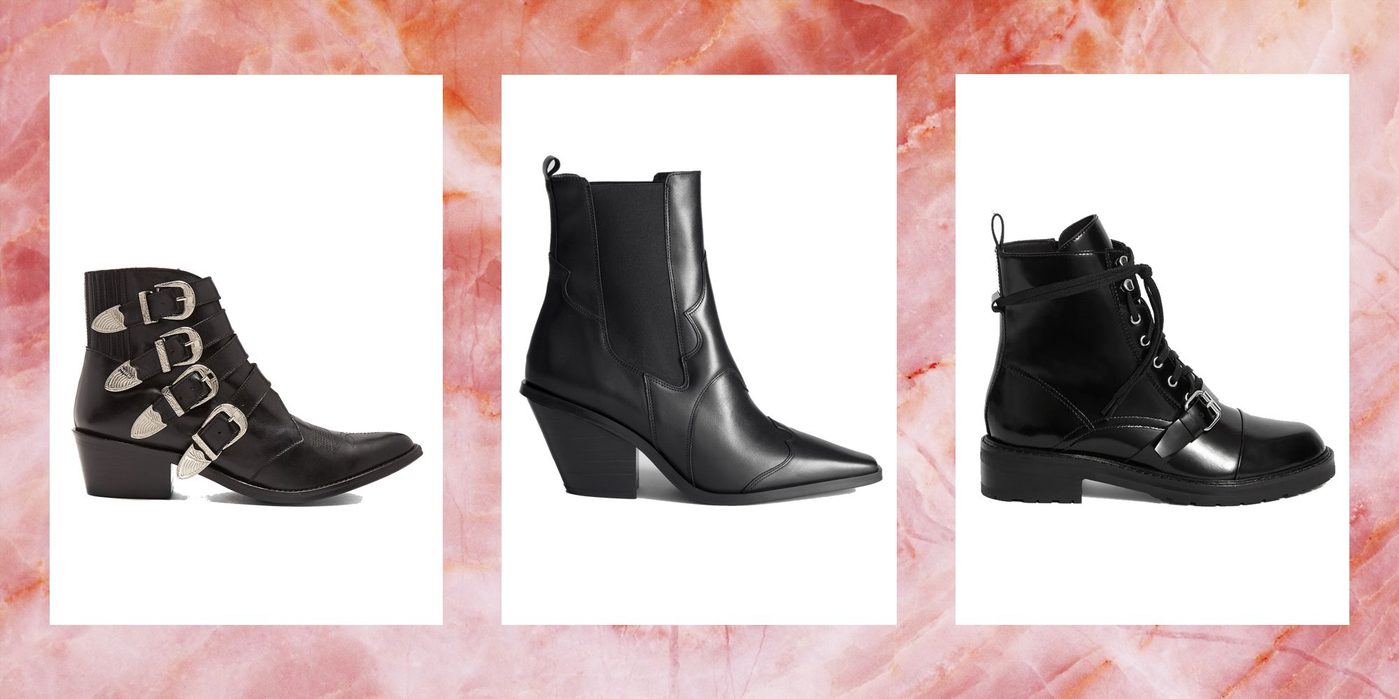 black work ankle boots