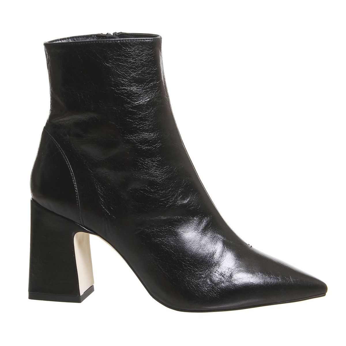 office ladies black ankle boots