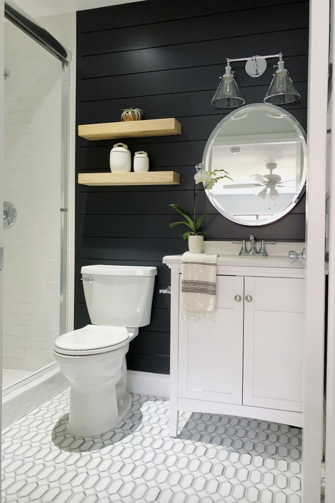 20 Elegant Black Bathroom Ideas Designs - Small Black And White Bathroom Designs