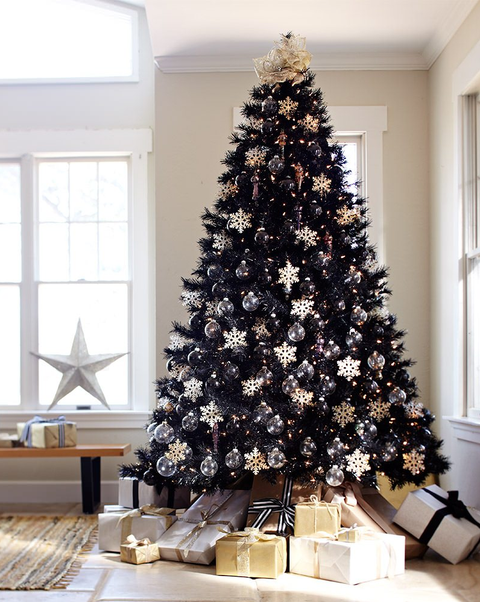 Black Christmas Tree Decorating Ideas Black Christmas Tree Decorating Ideas