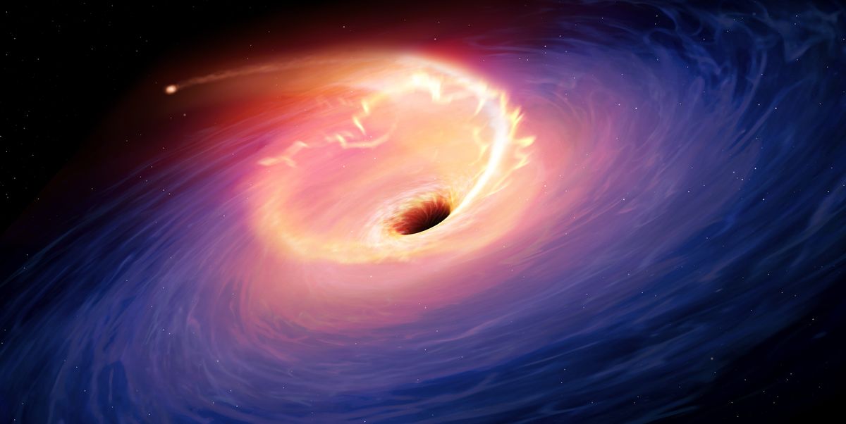 Un agujero negro escupe polvo estelar tras comerse una estrella