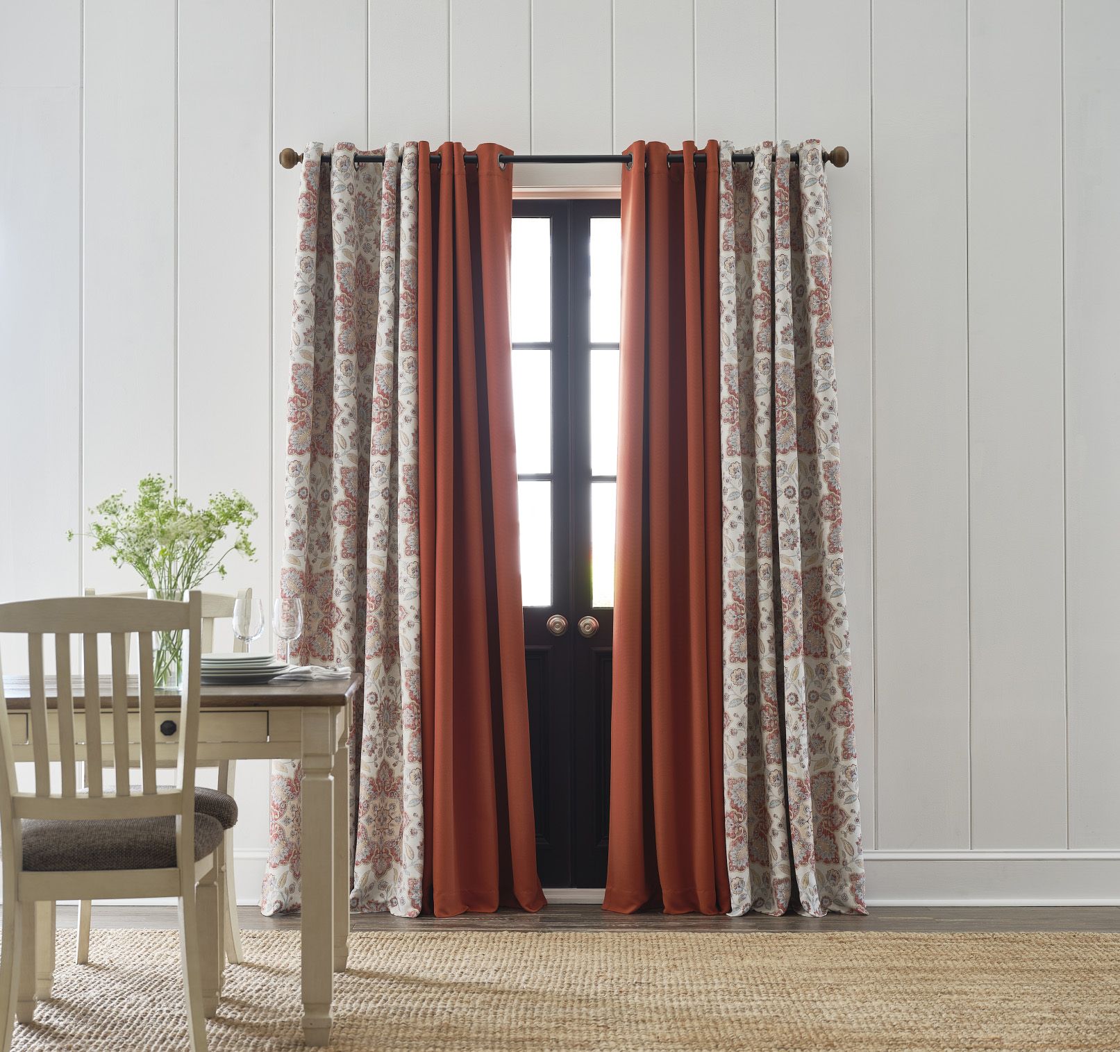 Window Treatments, Floor Length Curtains For Short Windows